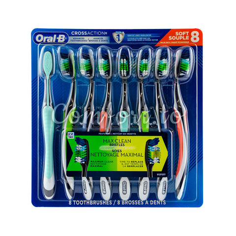 Oral-B Cross Max clean Toothbrushes(medium), 8 units
