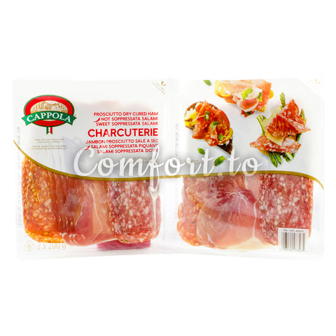 Cappola Charcuterie Ham & Salami, 2 x 200 g