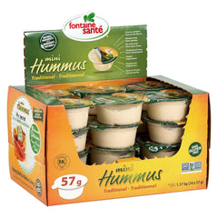 Fontaine Sante Mini Hummus Traditional, 24 x 57 g