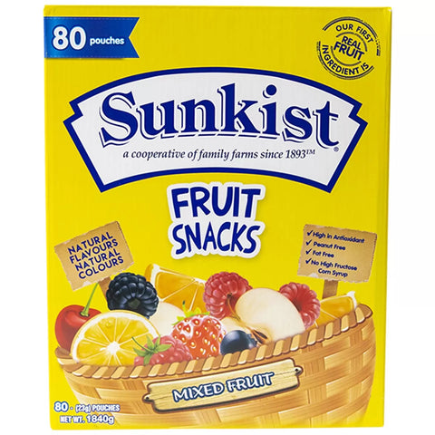 Sunkist Fruit Snacks, 80 x 22 g