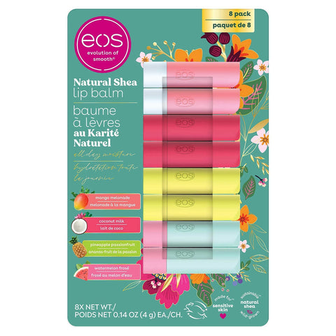 $4 OFF - EOS All-Natural Shea Lip Balm, 8 units