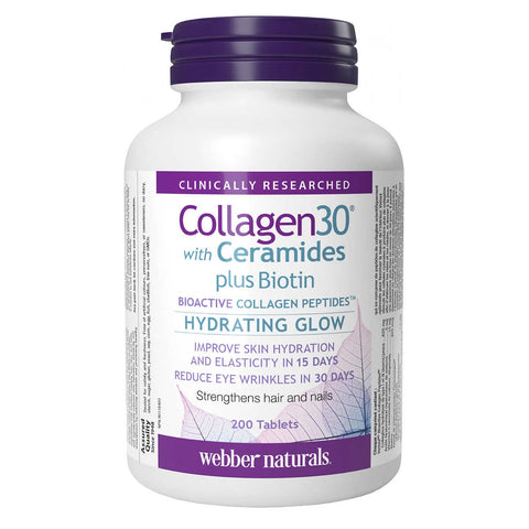 Webber naturals Collagen30 with Biotin & Ceramides , 200 Tablets