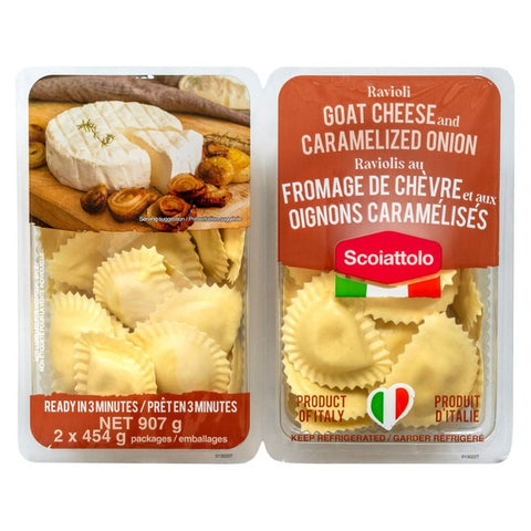 $4 OFF - Scoiattolo Goat Cheese & Caramelized Onion Ravioli, 2 x 454 g