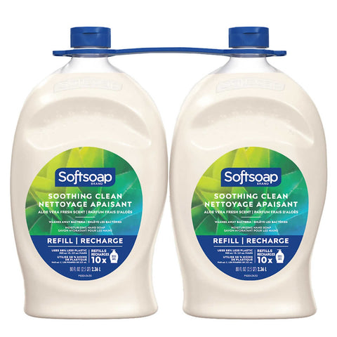 Softsoap Hand Soap with Aloe Vera, 2 x 2.4 L