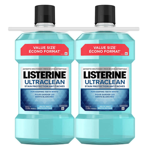 $4 OFF - Listerine Ultraclean Rinse, 2 x 1.5 L