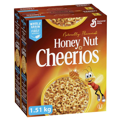 $2 OFF - Cheerios Honey Nut Cereal, 2 x 0.7 kg