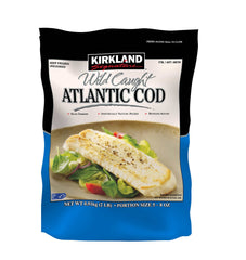 Kirkland Frozen Wild Caught Atlantic Cod, 907 g