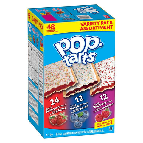 Kellogg’s pop tarts variety pack, 48 x 48 g