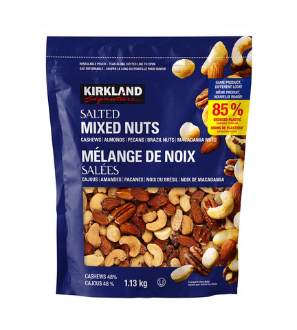 Kirkland Salted Whole Mixed Nuts, 1.1 kg