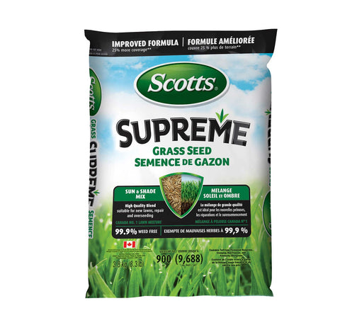 $6 OFF - Scotts supreme Grass Seed, 3.8 kg