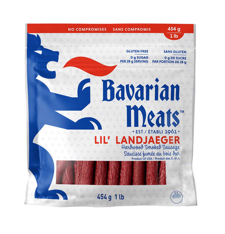 Bavarian Meats Lil' Landjaeger Hardwood Smoked Sausage, 454 g