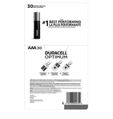 Duracell Optimum AAA Batteries with Power Boost Ingredients, 30 pack