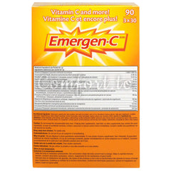 Emergen–C Super Orange, 1000Mg Vitamin C, 90 packs