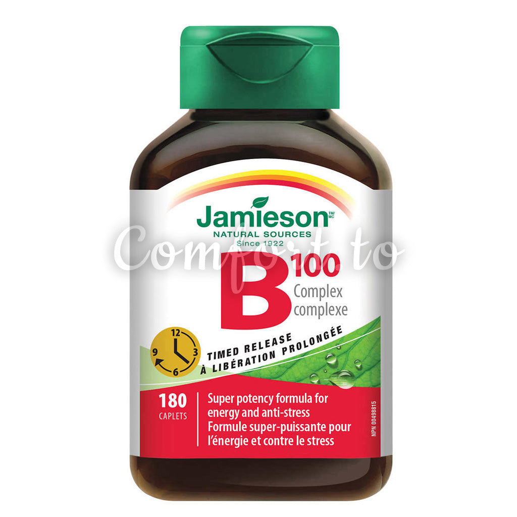 Jamieson™ Timed Release B Complex 100 mg, 180 capsules