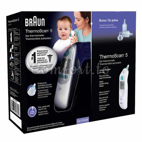 Braun® Thermoscan® 5 Ear Thermometer With Exactemp Technology, 1 thermometer