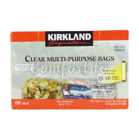 Kirkland Signature Clear Garbage Bags 31