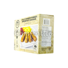 Frozen The Smokey River Fully Cooked Turkey Breakfast Sausages, 1.2 kg