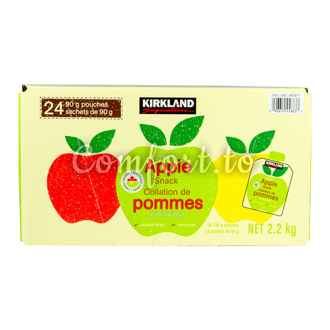 Kirkland Signature Organic Apple Snack, 24 x 90 g