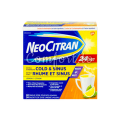 NeoCitran Cold and Sinus Night, 24 pouches