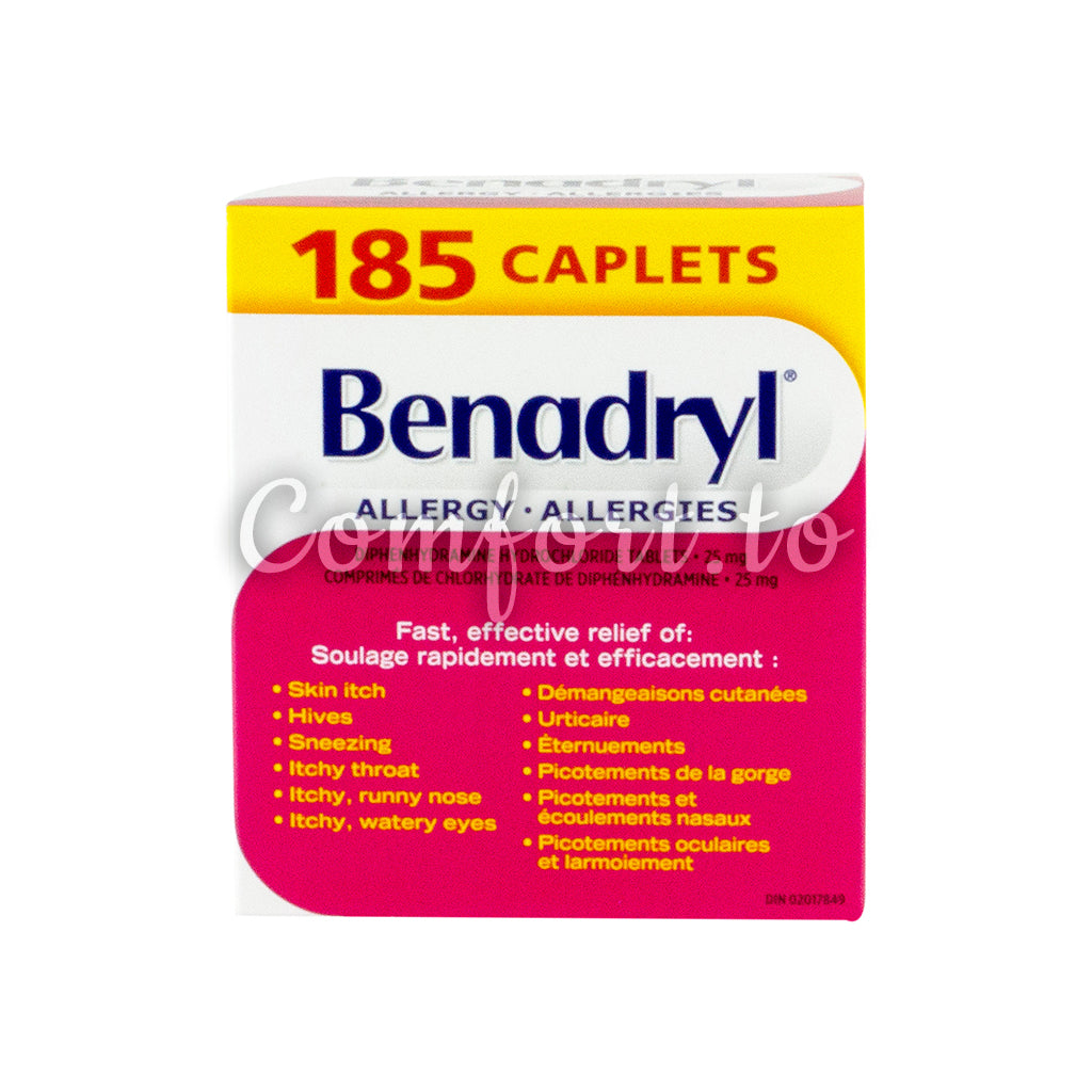 Benadryl Allergy, 185 caplets