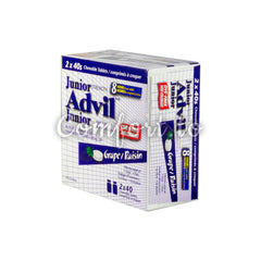 Advil Junior Grape Raisin Ibuprofen Ages 2 to 12, 2 x 40 tablets