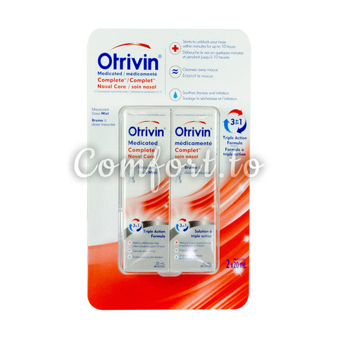 $3 OFF - Otrivin Medicated Complete Nasal Care , 2 x 20 mL