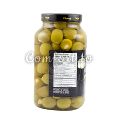 Pilaros Green Olives Stuffed with Garlic, 1.5 L