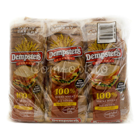 Dempster's Whole Wheat Bread, 3 x 0.7 kg