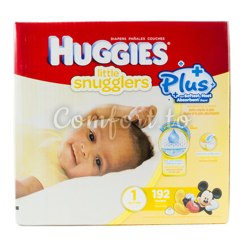 Huggies Little Snugglers 1 Diapers, 192 diapers
