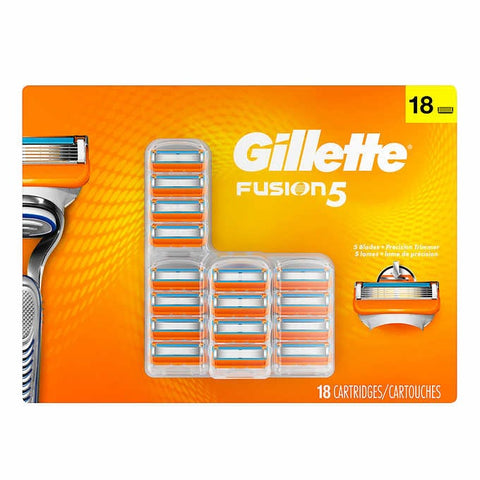 $15 OFF - Gillette Fusion Manual Cartridges , 18 count