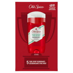 Old Spice High Endurance Pure Sport Deodorant, 5 x 85 g