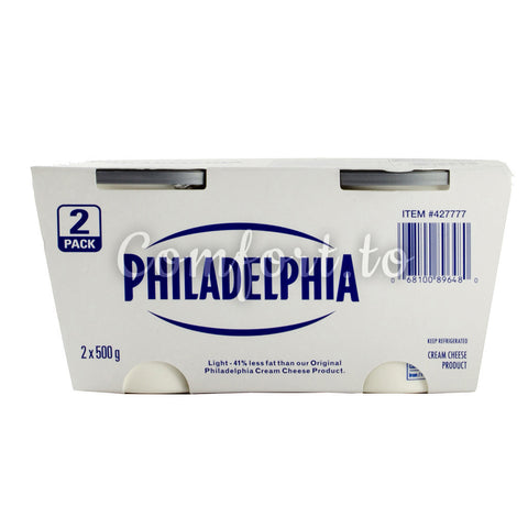 $3 OFF - Philadelphia Light Cream Cheese, 2 x 0.5 kg