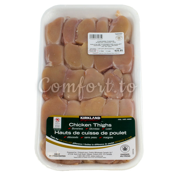 Kirkland Chicken Thighs Boneless & Skinless, 2 kg Comfort.to