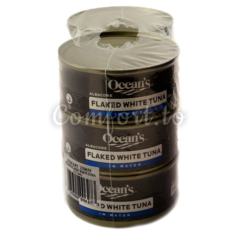 $4 OFF - Ocean's  Flaked White Tuna in Water, 6 x 184 g