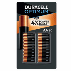 $6 OFF - Duracell Optimum AA Batteries with Power Boost Ingredients, 30-count, 30 pack