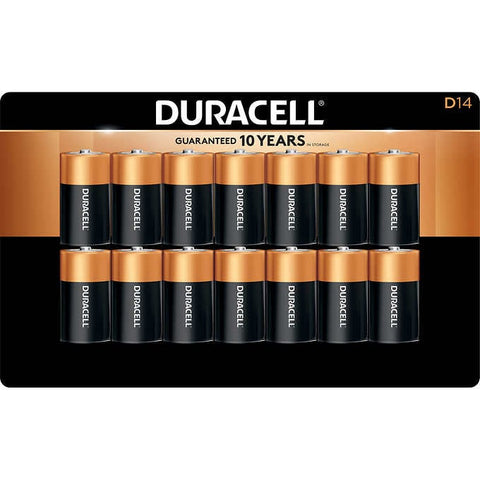$5 OFF - Duracell D Alkaline Batteries, 14 units