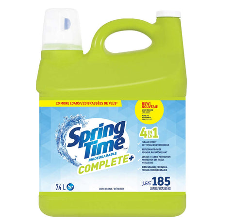Springtime Biodegradable Complete + 4-in-1 Detergent, 7.4 L