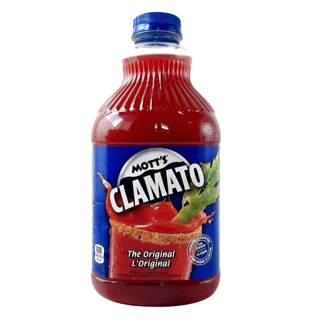 $3 OFF - Mott's Clamato Original Tomato Clam Cocktail, 4 x 1.9 L