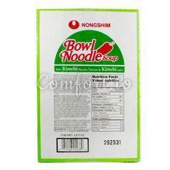 Nongshim Bowl Noodle Soup Spicy Kimchi, 12 x 86 g