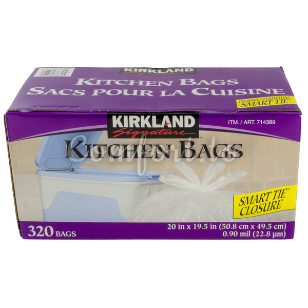 Kirkland Kitchen Garbage Bags, 320 bags Comfort.to