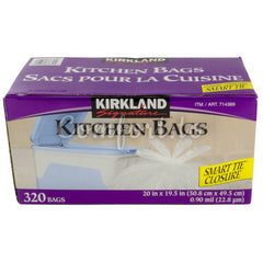 Kirkland Kitchen Garbage Bags, 320 bags