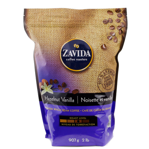 $4 OFF - Zavida Hazelnut Vanilla Whole Bean Coffee, 907 g