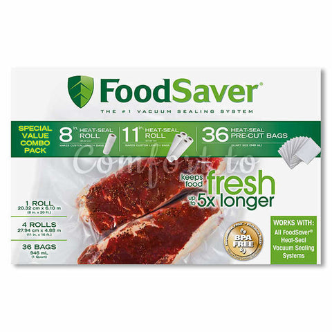 $10 OFF - Foodsaver Roll And 36 Bags Combo Pack, 1 unit