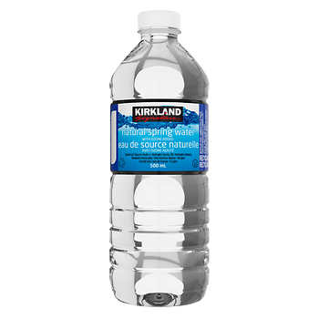 Kirkland Signature Natural Spring Water, 40 x 500 mL