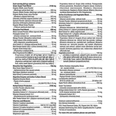 Webber Naturals – All Greens Superfood 100 Servings – 890G Powder, 890 g