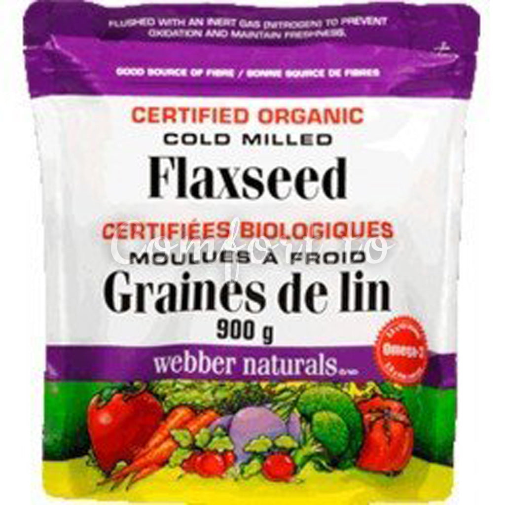 Cold Milled Ground Flaxseed – Certified Organic, 900 g