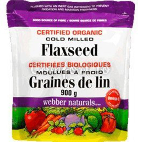 Cold Milled Ground Flaxseed – Certified Organic, 900 g