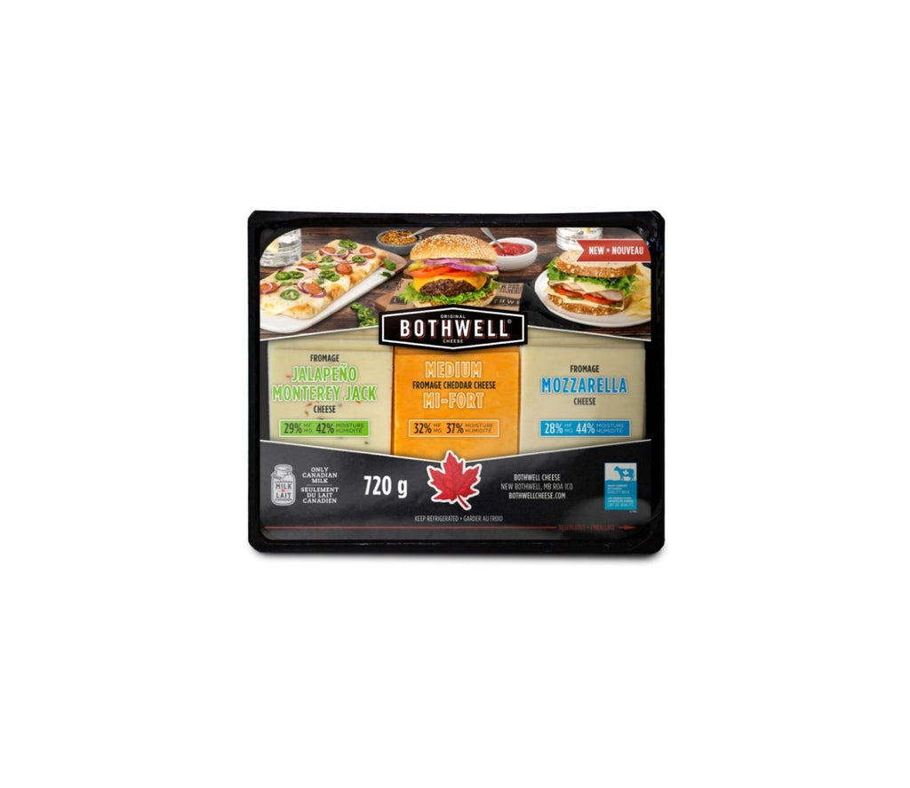 Bothwell Sliced Cheese Variety Pack, 720 g