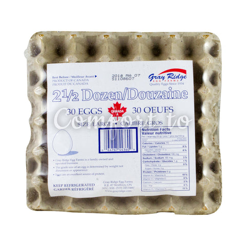 Gray Ridge Large Eggs , 30 eggs