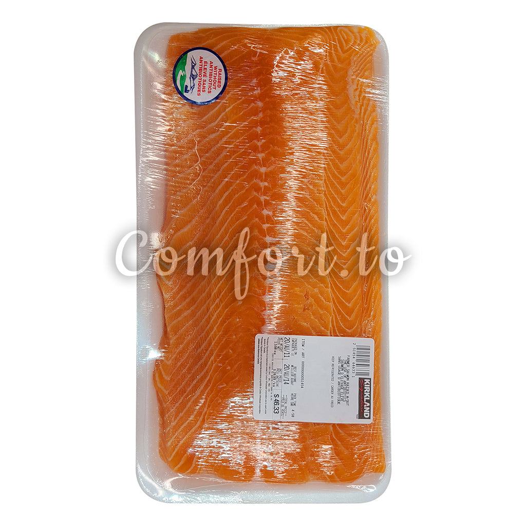 Kirkland Farmed Salmon Raised Without Antibiotics, 1.4 kg